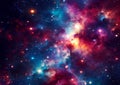 Stars of a planet and galaxy in a free space Elements of this image furnished by NASA Stary night space sci fi background universe