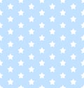 Stars on a pretty blue background retro seamless vector pattern for packaging, fabric, paper, background. Royalty Free Stock Photo