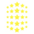 5 stars rating. Consumer rating. Review. Feedback. Vector icon for web site