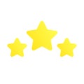 Stars rating. Level Completed. Level up. Element for game design. Vector Royalty Free Stock Photo