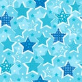 Stars Seamless Pattern Royalty Free Stock Photo