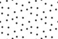 Stars seamless pattern black white abstract background