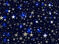 Stars seamless pattern. Magic star pattern. Outer space. Vector Royalty Free Stock Photo