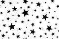 Stars. Seamless pattern. Starry background for packaging, textile and wrapping paper design. Royalty Free Stock Photo