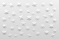 Stars shape on white polygonal background Royalty Free Stock Photo