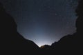 Stars and Silhouettes in Zion National Park Royalty Free Stock Photo