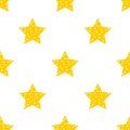 Stars in the sky. seamless star pattern background Royalty Free Stock Photo