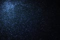 Stars in space, Defocused Blue Lights Over Dark Background, Christmas Lights Royalty Free Stock Photo