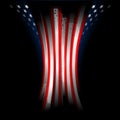 Stars and Stripes american flag, illustration Royalty Free Stock Photo