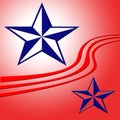 Stars and stripes background