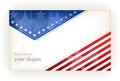 Stars and Stripes, background, business, gift card Royalty Free Stock Photo