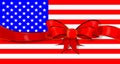 Stars And Stripes Flag Ribbon Royalty Free Stock Photo