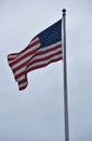 Old Glory Flying on a Flag Pole
