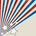 Stars and Stripes Grunge Design Royalty Free Stock Photo