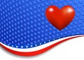 Stars and Stripes Landscape Heart