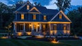 Stars and Stripes Shine Bright: Patriotic House Decor for Memorial Day and 4th of July under the Night Sky