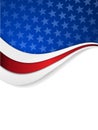 Stars and stripes themed background Royalty Free Stock Photo