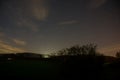 View of night sky over Southern Germany