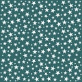 Stars on turquoise background. Background with stars. Night star sky