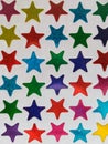 Stars of various bright colors Royalty Free Stock Photo