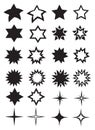 Stars Vector Icon Set