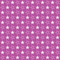 Stars violet pattern, vector illustration, seamless star background