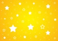 Stars on yellow background wallpaper design