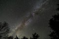 Starscape taken in Sequoia National Park Royalty Free Stock Photo