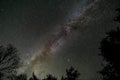 Starscape taken in Sequoia National Park Royalty Free Stock Photo