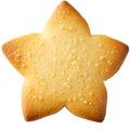 Starshaped lemon cookie Royalty Free Stock Photo