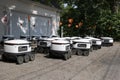 Starship Technologies Delivery Robots at Purdue University. Starship Robots are autonomous robots that make local deliveries