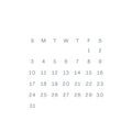 Calendar days icons Royalty Free Stock Photo