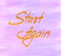 Start Again card