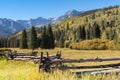 The Start of Autumn in Colorado`s San Juan Mountains Royalty Free Stock Photo