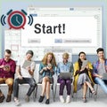 Start Beginning Forward Startup Launch First Activation Concept