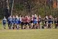 Start of a Boys High School Cross Country Meet