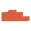 Start brick wall icon cartoon vector. Mason work Royalty Free Stock Photo
