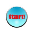 Start button Royalty Free Stock Photo