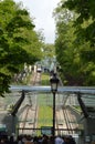 Start of cable car on Montmartre in Paris, France