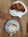 Start the day with a beautiful cappuccino and Brioches