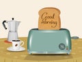 Start the day with a great breakfast Royalty Free Stock Photo