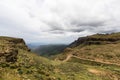 Start of the descend at Sani Pass