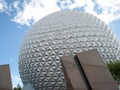 Disney World`s Epcot Main Entrance Close-Up