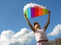 Start flying kite Royalty Free Stock Photo