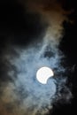 Start of full solar eclipse Royalty Free Stock Photo