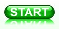 Start green button - vector Royalty Free Stock Photo