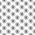 Start here button seamless pattern isolated on white background Royalty Free Stock Photo