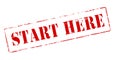 Start here Royalty Free Stock Photo