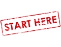 Start here Royalty Free Stock Photo