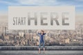 Start here Royalty Free Stock Photo